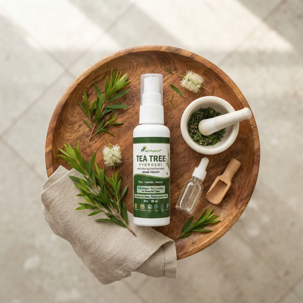 tea-tree-hydrosol-100ml-100-gallery3-candidate-1786022178 Tea Tree Hydrosol 100ml | 100% Pure Floral Water | Facial & Hair Spray | Natrural cleanser for Acne, Pimple-Prone skin | Chemical Free & Alcohol Free