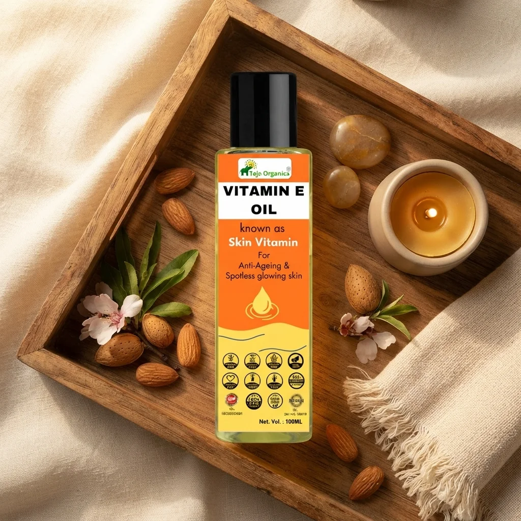 Vitamin E Oil (Diluted) 100ml | Skin & Hair Nourishing Oil | For Spotless Glowing Skin | Anti-Ageing | Stretch Marks | Healthy Hair