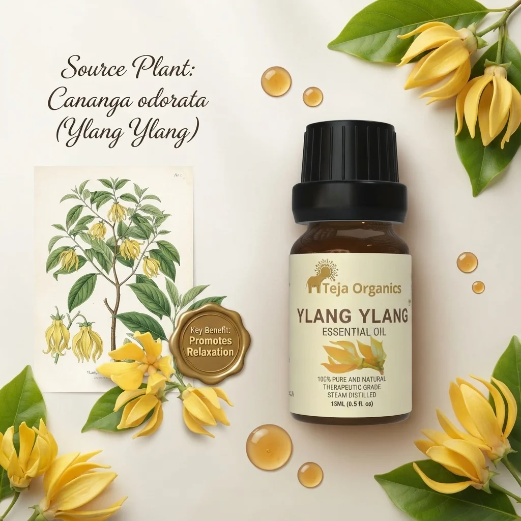ylang-ylang-essential-oil-15ml-gallery2-src Ylang Ylang Essential Oil 15ml | Sweet, Rich Exotic Deep Floral Scent | Relief from anxiety | Anti- Depressant | Uplifting | Increases Libido | Skin care, Hair care | Aromatherapy